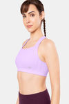 Amante Padded High Impact Anti Microbial Sports Bra  - Digital Lavender — thumbnail 2